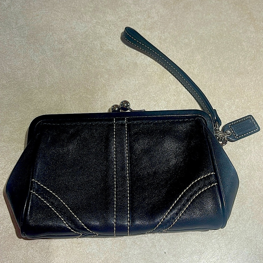 Beautiful Coach wristlet, casual but dressy.